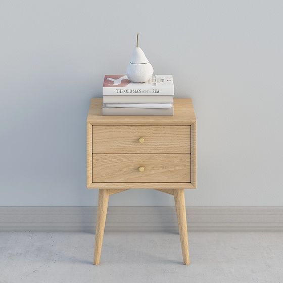 Modern Minimalist Bedside Table 3D model