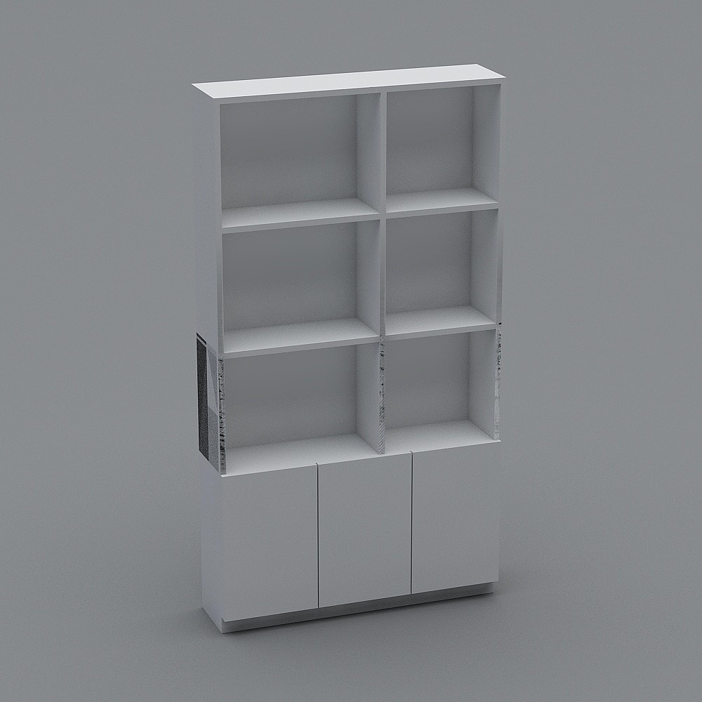 Modern Minimalist Bookshelf 3D model