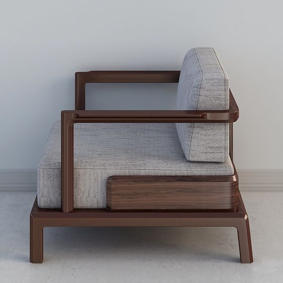 Modern Minimalist Sofa 3D model