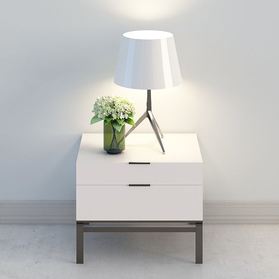 Stylish Minimalist Nightstand 3D model