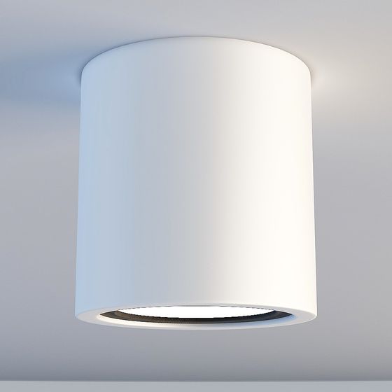 Minimalist Cylinder Light 3D model