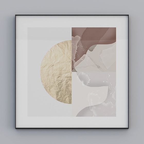 デコラティブ アライアンス - 中国風 ラグジュアリー - シングル スクエア - 装飾画 - SHLM190019