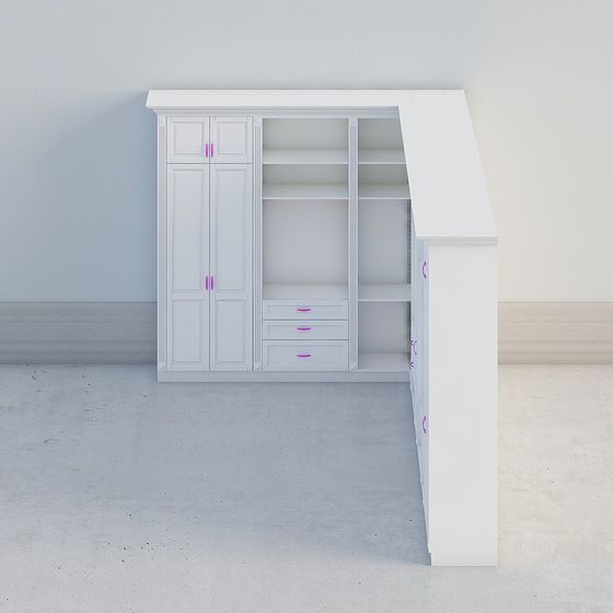 Modern Minimalist Wardrobe 3D model
