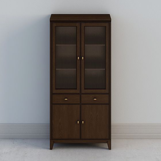 Stylish Low-Poly Furniture Cabinet 3D model for Modern Spaces