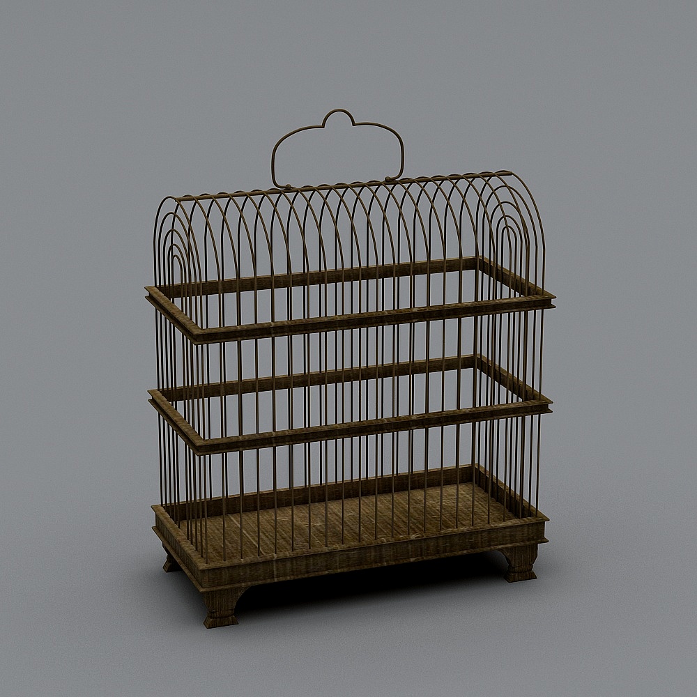 Vintage-inspired Birdcage 3D model