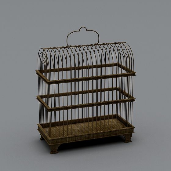 Vintage-inspired Birdcage 3D model