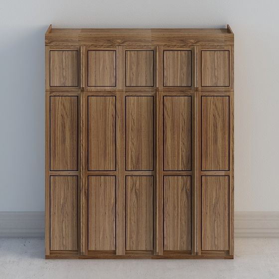 Fünf-Türen Kleiderschrank - Hochladen