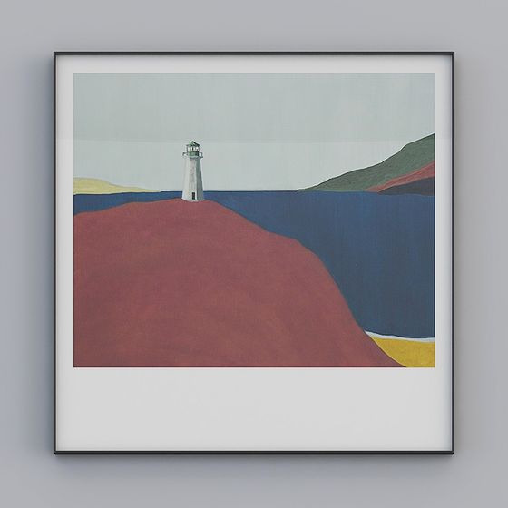 Coastal Lighthouse 3D model