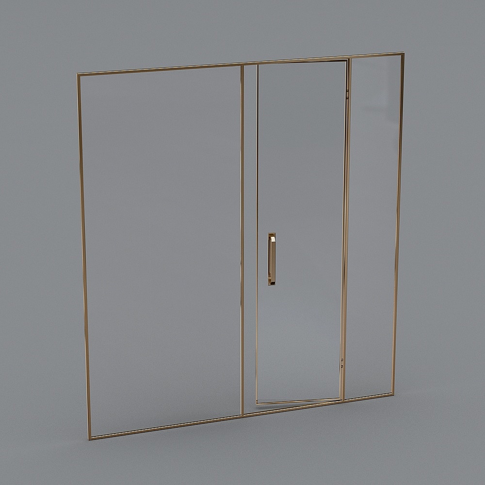 Salle de douche en forme de un