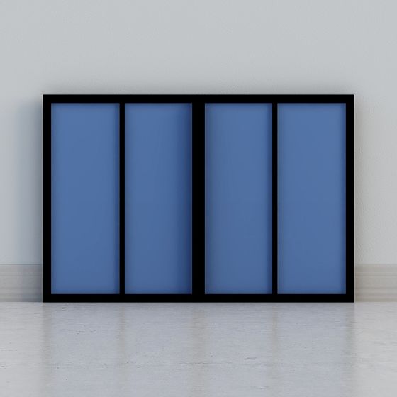 Urban Window Low-Poly 3D Model