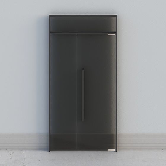 Trendy Minimalist Storage Cabinet 3D model for Modern Interiors
