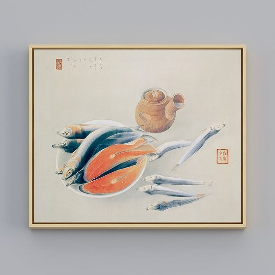 Elegant Fish Leaping Teapot 3D model for Creative Projects