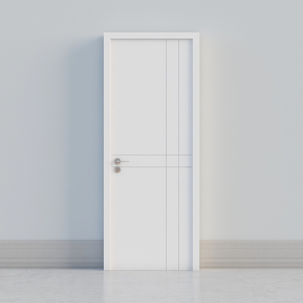 современная белая дверь