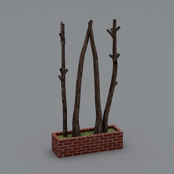 Deadwood Planter 3D model
