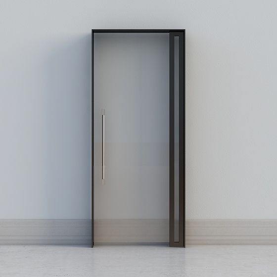 Modern Glass Door 3D model