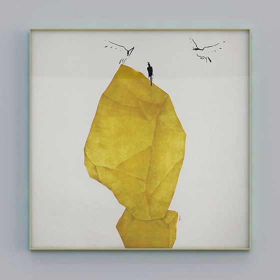 Golden Monolith 3D model