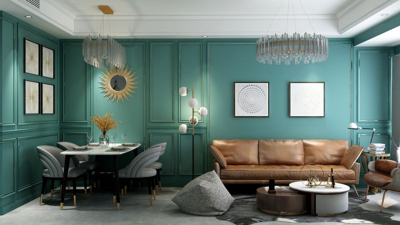 Elegant Living and Dining Room Design