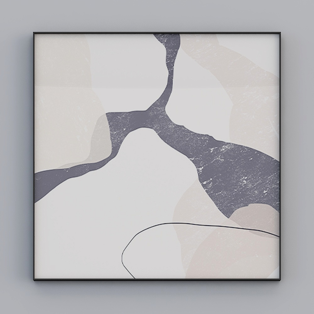 Decorative Alliance - Modern Light Luxury Premium - Single Square - Decorative Painting - SHLM190090