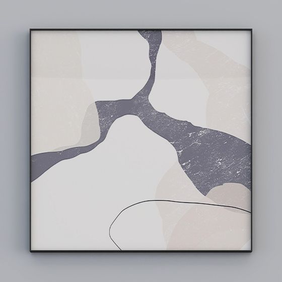 Abstract Flow 3D model - Unique Low Poly Art