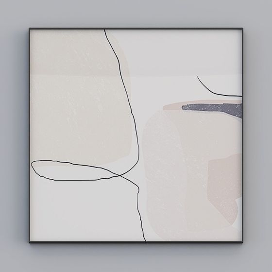 Abstract Lines 3D model - Modern Art Meets Geometry