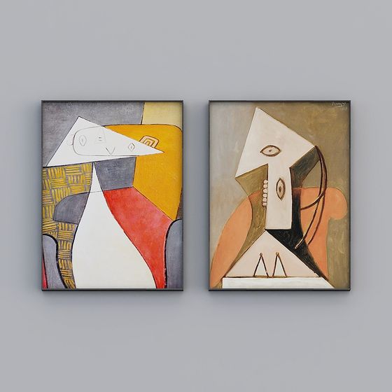 Vibrant Abstract Geometric Figure 3D Model