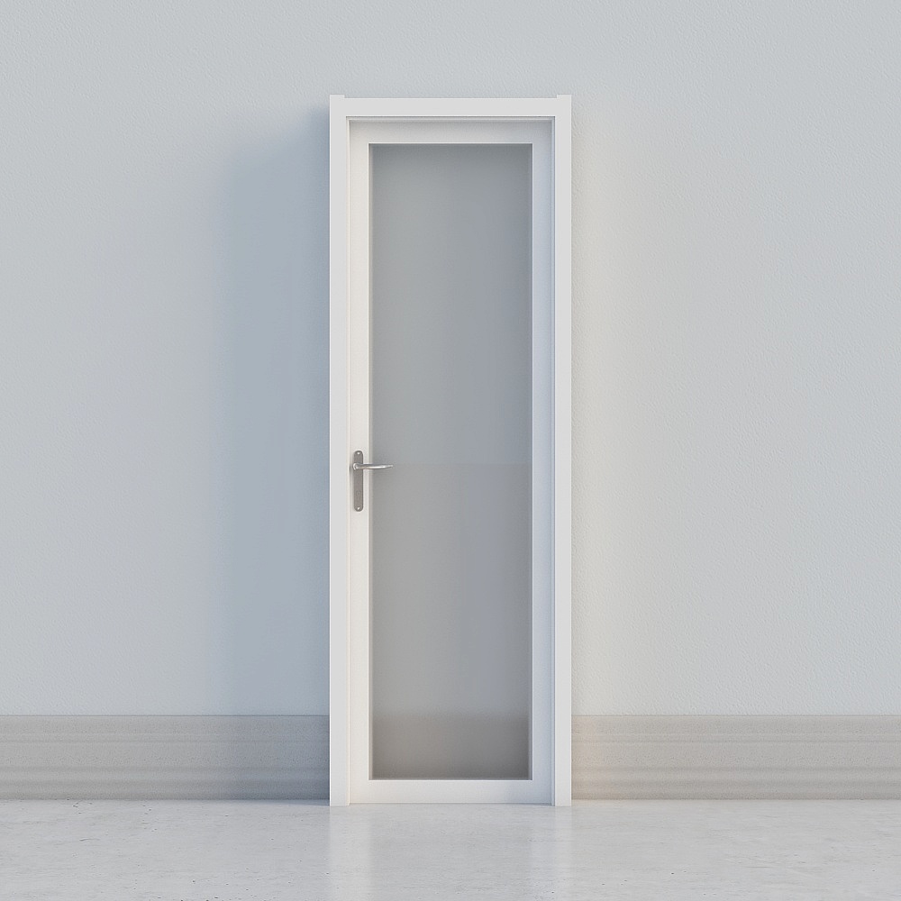 porte en verre blanc moderne