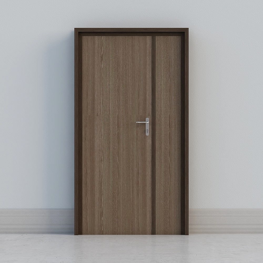 modern dark wooden door