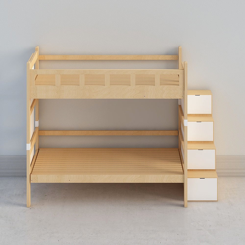 1 Ensemble de lits superposés en bois (tabourets)