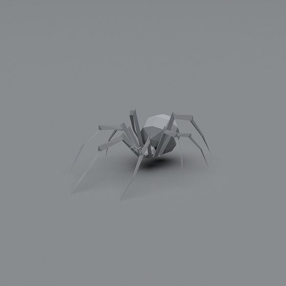 Low Poly Spider 3D Model for Creative Projects