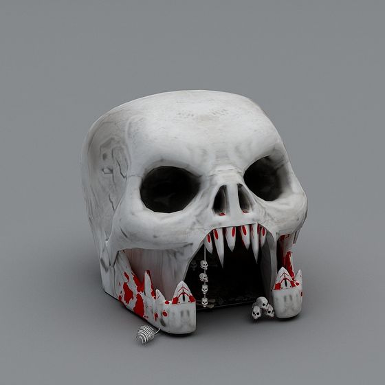 Blood-Toothed Skull 3D model