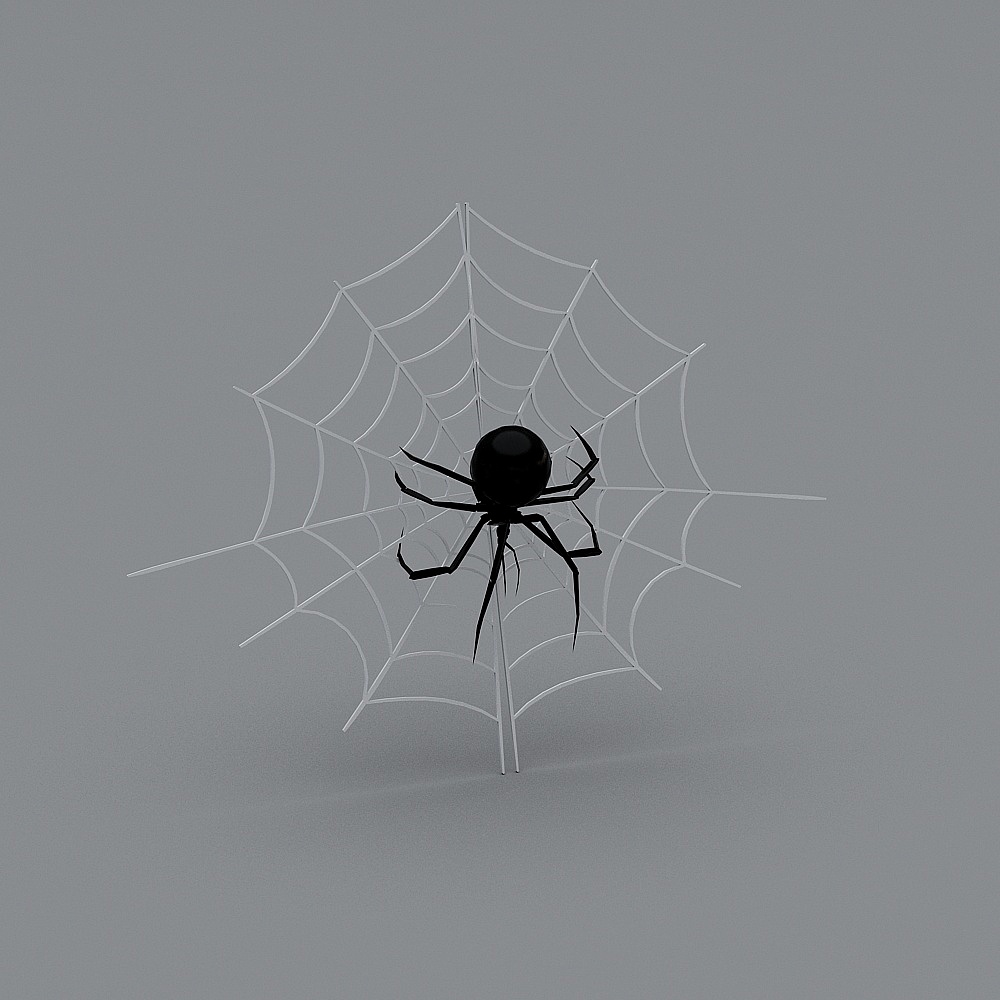 Ghost Spider and Web 3D model