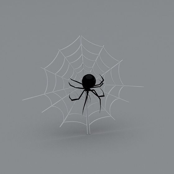 Ghost Spider and Web 3D model