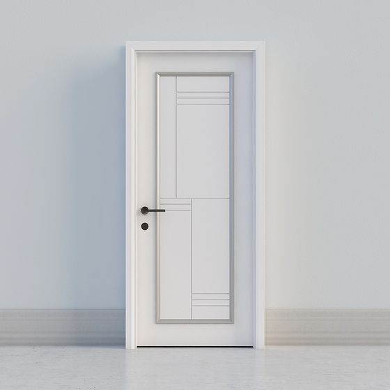 Stylish Minimalist Door 3D model for Modern Spaces