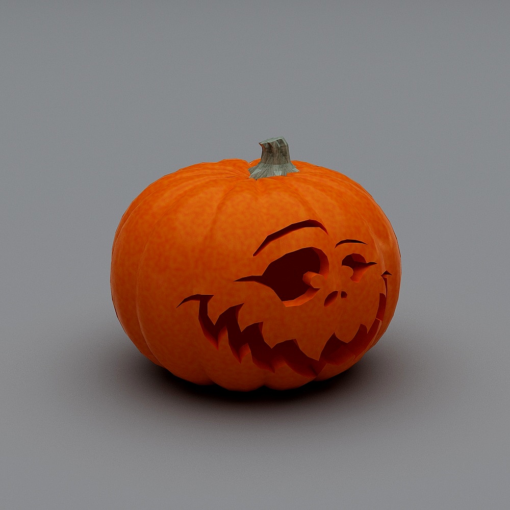 Halloween - Decoration 3D Model Jack-o'-Lantern