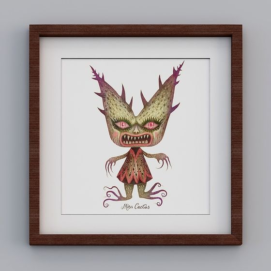 Mysterious Miss Cactus 3D Model for Diverse Applications