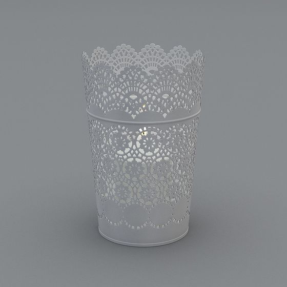 Elegant Hollow Vase 3D Model