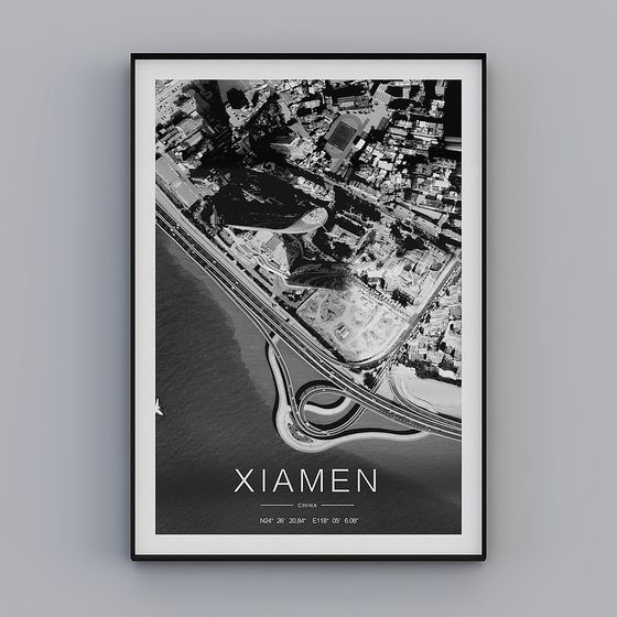 Xiamen's Modern Charm 3D model