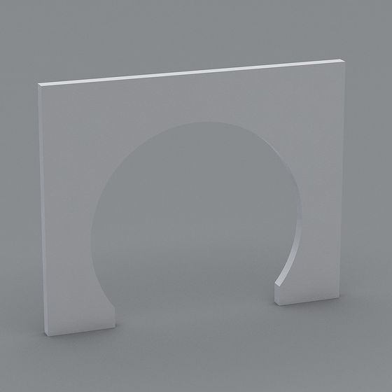 Arc Door Frame 3D model