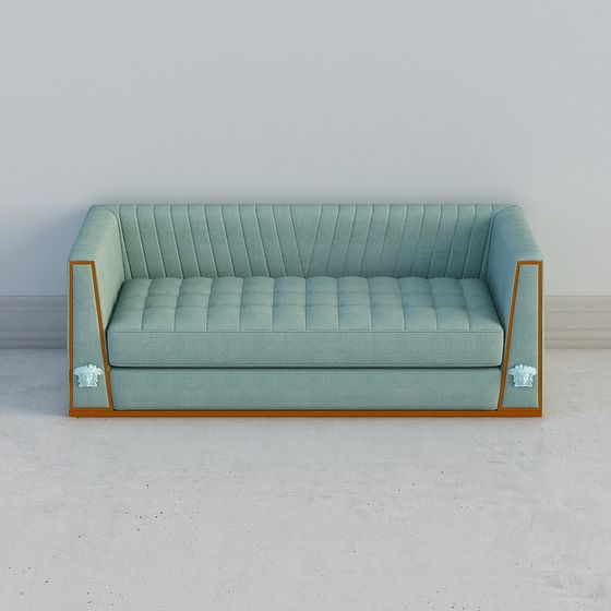 Elegant Low-Poly Sofa 3D model for Modern Interiors