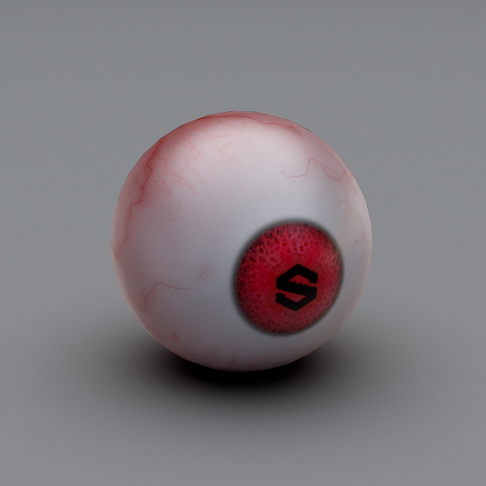 Stunning Low-Poly Realistic Eye 3D model