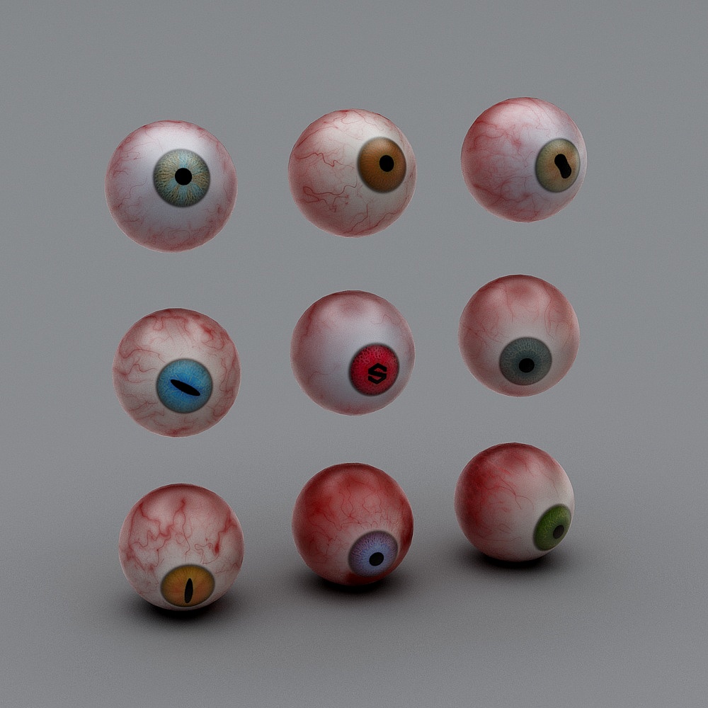 Surreal Eye Collection 3D model