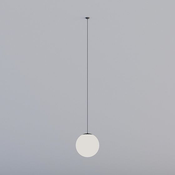Elegant Minimalist Pendant Light 3D model