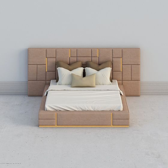 Urban Luxe Bed 3D model