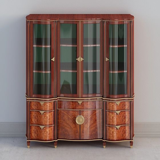 Art Deco Display Cabinet 3D model