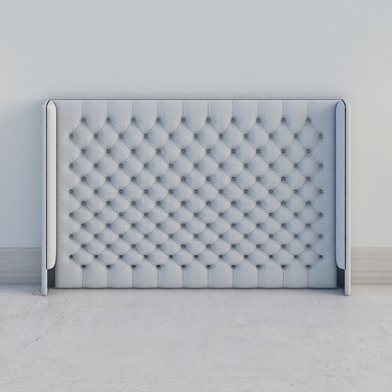 Elegant Headboard 3D model for Modern Interiors