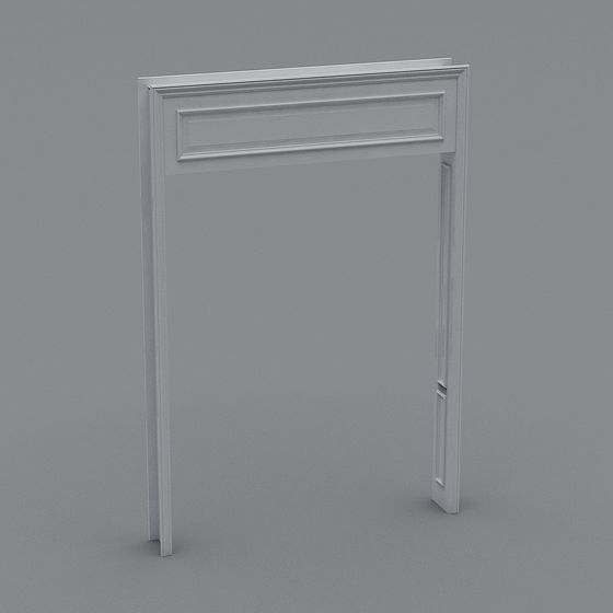 Elegant Low-Poly Door Frame 3D model for Creative Spaces