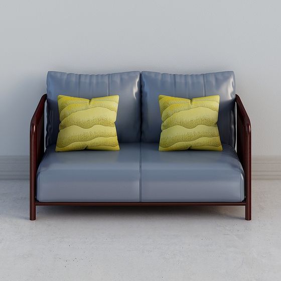 Urban Comfort Low-Poly Sofa 3D model