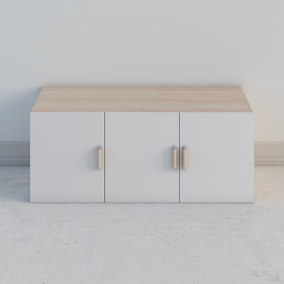 Chic Black Cabinet 3D Model for Home Storage