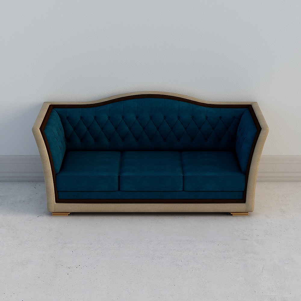 S-806-3-Three-digit blue leather 1538