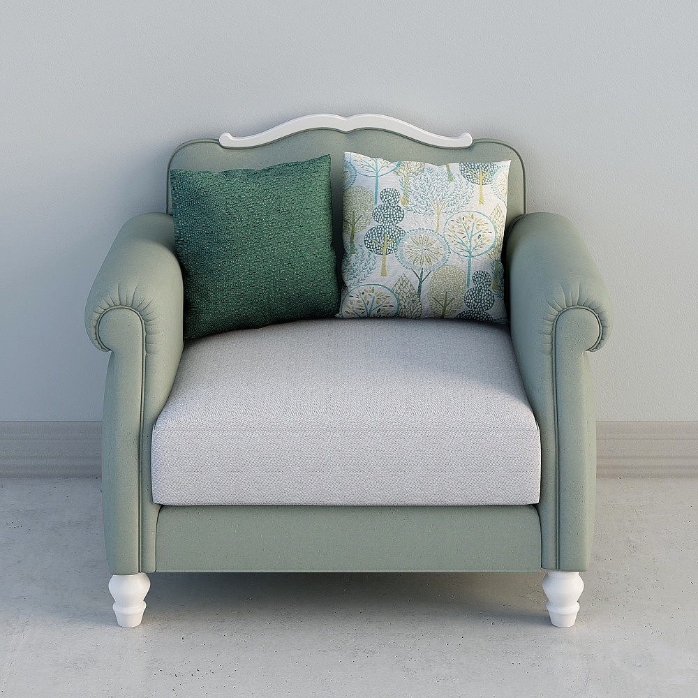 Elegant Retro-Modern 3D Armchair Model